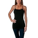 Active Basic Women's Long Cami Set With Built In Bra (2 Pack)