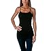 Active Basic Women's Long Cami Set With Built In Bra (2 Pack)