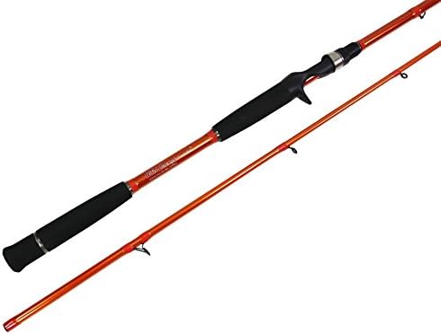 Carrot Stix Collapsible 2 Piece Casting Wild Wild Orange Giant Salmon Steelhead Fishing Rod