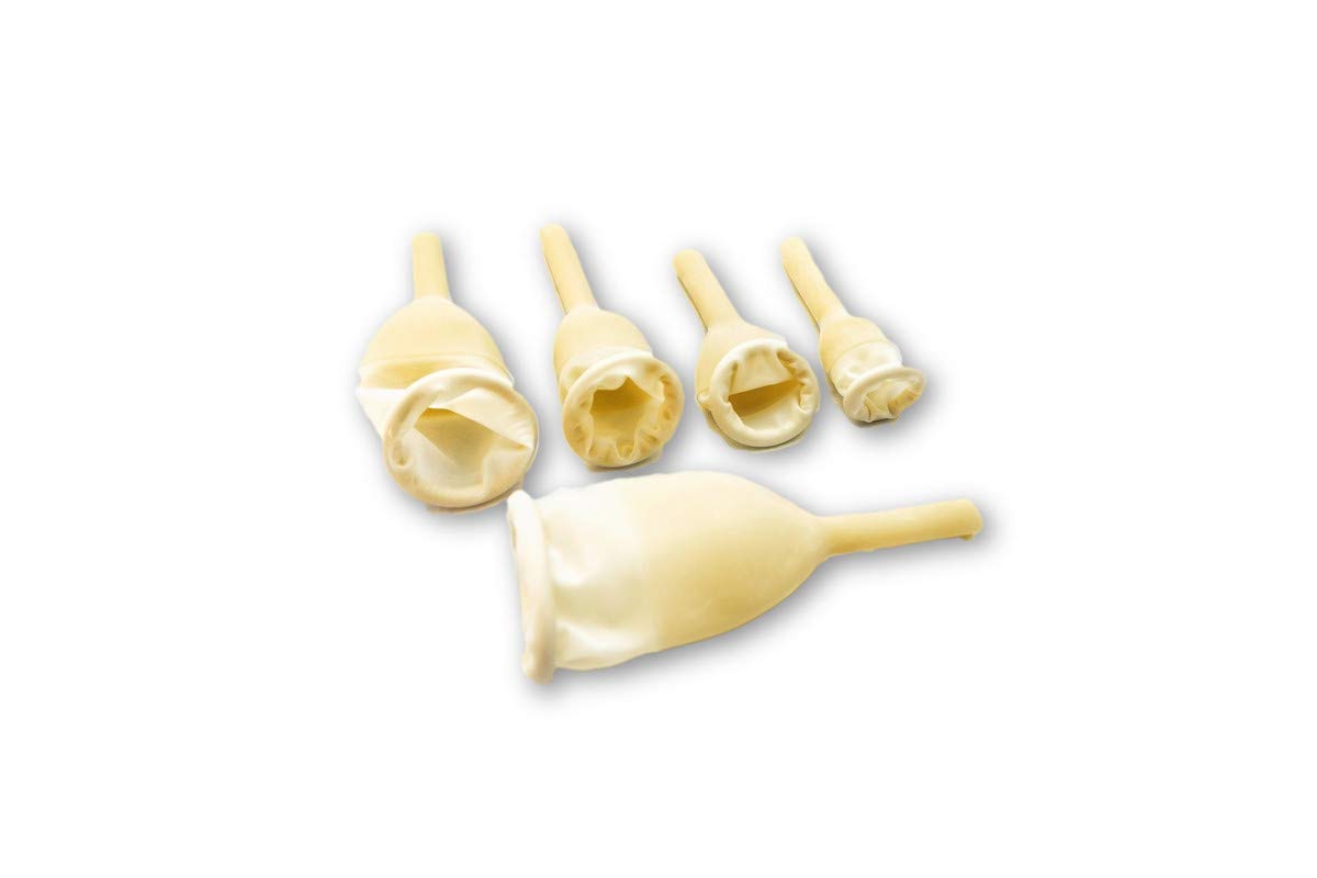 7pcs / Weekly Pack - Male Latex Urinary Sheath (Large 25mm - 30mm Diameter) - Uridome - External Catheter for Men – Compatible with Leg Bag, Night Bag, and Catheter Systems