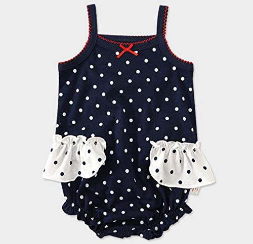 Infant Baby Girls Sleeveless Onesies Tank Top Cotton Baby Bodysuit Pack of Baby Summer Colorful Clothes Outfit (9-12 Months)