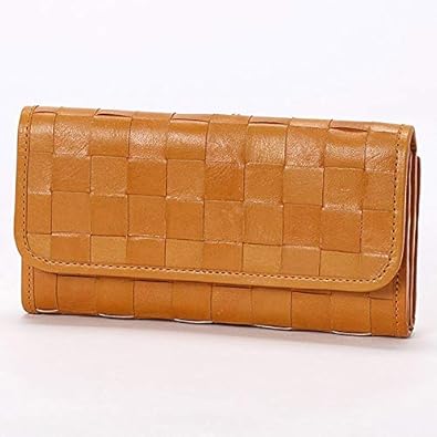 Amazon フェス Fes カウレザーメッシュがま口長財布 ブラウン Fes フェス レディースバッグ 財布