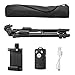 Eocean 50 Inch Aluminum Travel/Camera/Phone Tripod Stand, Compatible with iPhone/Samsung/Huawei Cell Phone/DSLR Camera/GoPro with Universal Phone Mount and Carry Bag