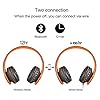 Wireless-Bluetooth-Over-Ear-Stereo-Foldable-HeadphonesWireless-and-Wired-Mode-Headsets-with-Soft-Memory-Protein-EarmuffsBuilt-in-Mic-for-Mobile-Phone-PC-Laptop-Black-Organge Wireless Bluetooth Over Ear Stereo Headphones, Wireless and Wired Mode Headsets with Soft Memory-Protein Earmuffs, Built…