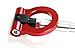 iJDMTOY Red Track Racing Style Tow Hook Ring for 2006-up Lexus is, 2011-up CT, 2006-up GS, 2007-up LS & 2012-up Lexus RX Facelift, Made of Lightweight Aluminum