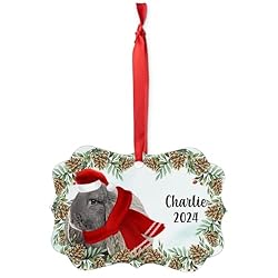Blue French Lop Rabbit Christmas Ornament 2024