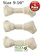 LIMITED TIME DEAL 9”-10” Premium Knot Bones - 3 Pack – Chewing Dog Treat Made With The Best Rawhide 100% Natural - No Additives, Chemicals or Hormones – Natural Grass Fed livestock from South America