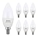 Candelabra LED Bulbs Kakanuo E12 LED Bulb 60W Equivalent Chandelier Bulbs,6W Daylight White 5000K B11 Led Candle Light Bulbs,Pack of 6