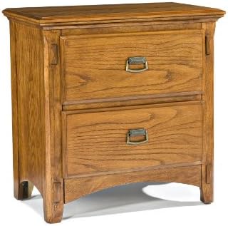 Imagio Home PR-BR-5402-MBN-C 2-Drawer Pasilla Nightstand in Mission Brown Finish