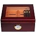 Mantello 25-50 Cigar Desktop Humidor Humidifier Glasstop with Tray primary