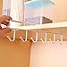 Hanging Hook Rack, Staron Kitchen Storage Rack Cupboard Hanger Chest Space Saver Organizer Hook Rack Holder (White)