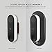 AhaStyle Nest Hello Wall Plate, Aluminum Adjustable Angle Wall Mount Bundle for Nest Hello Video Doorbell (Black, Aluminum)
