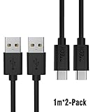 Type C Cable, Yootech [2-Pack] 3.3ft/1m 56k ohm pull-up resistor USB Type C to Type A Cable for Samsung Note 7, Nexus 6p,Nexus 5x,LG G5 and Other Type-C Devices