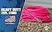 Coleman Cable 2577SW000A 25-Foot 12/3 Neon Outdoor Extension Cord, Made in the USA, Water Resistant Vinyl Jacket, Reinforced Blades, Clear Molded Plug With Power Indicated Light, Fluorescent Pink,