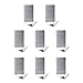 Adhesive Hooks,UltraStrong StainlessSteel Waterproof hooks (Set of 8)-Light Duty(2.2lb) ,use for Coat Towel Keys Bags,Home Kitchen Bathroom