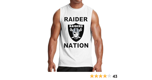 raiders sleeveless t shirt