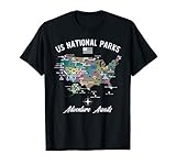 US National Parks Map T-Shirt