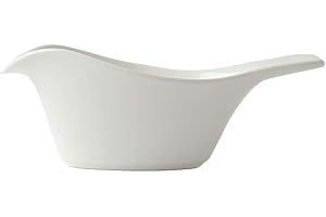Sizikato Bird-Shaped Pure White Porcelain Easy Pour Gravy Sauce Boat Creamer Pitcher. 5 Oz