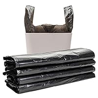 Sulin Garbage Bag, Vest Type Garbage Bag, odorless Universal Environmental for Office Kitchen,4 Rolls / 200 Bags (Black)