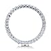 BERRICLE Sterling Silver Wedding Rings Pave Set Cubic Zirconia CZ Eternity Ring for Women, Rhodium Plated Size 4-10