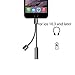 Coopsion iPhone7 Earphone Charging and Audio Braided Adapter, Lightning to 3.5mm Braided Adapter for iPhone7, 7Plus, 6 6S 6Plus, iPhone5 5C 5S, iPad and iPod(black)