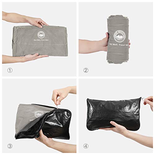 BONAIR OUTFITTERS Upgraded with Pump (1x) Inflatable Travel Foot Rest