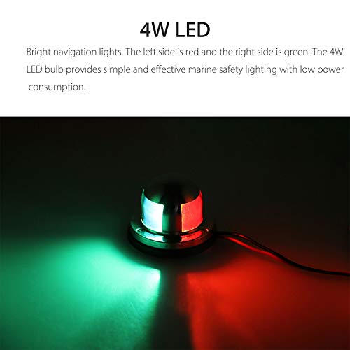 Linkstyle 12v Marine LED Boat Navigation Lights, Waterproof Marine