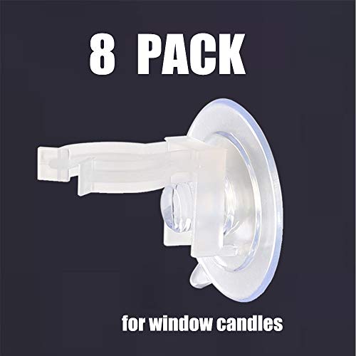 image for NONNO&ZGF 8 Window Candle Holder Clamps with Suction Cups,Window Candl