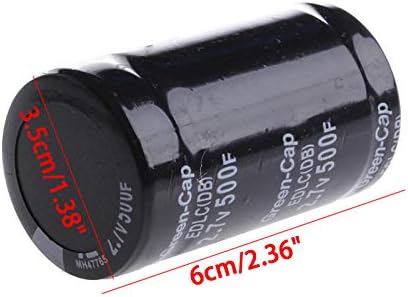 1PC Farad Capacitor 2.7V 500F 3560MM Super Capacitor