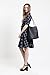 YOUNA Ladies Simple PU Leather Bucket Tote Top-handle Handbag Shoulder Purse Black