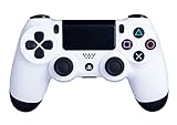 DualShock 4 Wireless Controller for PlayStation 4 - Soft Touch White PS4 - Added Grip for Long Gaming Sessions - Multiple Colors Available