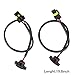 LED Fog Lights Lamp Adapter Wires For 2010 and up Jeep Wrangler JK 9005/9006 to 5202/2504/H16