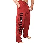 Monsta Clothing Co. Men's MC-MonstaFlag_(M-SWPNT-235) Sweatpants Large Red