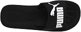 PUMA Purecat 2.0 Slide Sandals Unisex Black White 4 UK view 5