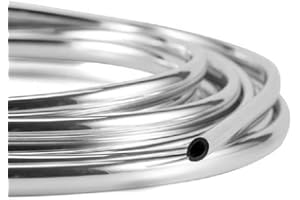 OTOLIMAN Car Door Edge Scratch Guard Trim Molding Protecto Chrome 5metres(16feet) x7mm Sticky Cover U Shape Air Vent Edge Decoration