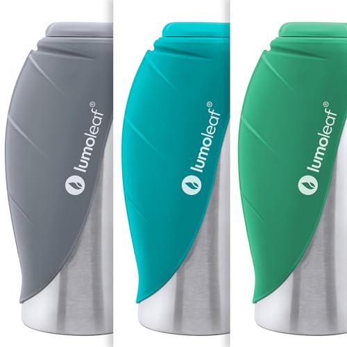 LumoLeaf Portable Dog Water Bottle 800 ml, Stainless Steel Pet Travel Water Bottle Dispenser for Walking, Hiking and Outdoor, Portable Water Bowl for Large Dogs (Blue)