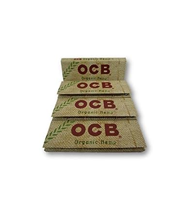 OCB Organic Hemp Single Regular Mini Rolling Papers Cigarette Papers Smoking Papers Pack of 4 Booklets from SUDESH ENTERPRISES