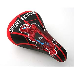 FireCloud Cycles SPIDER KIDS Bike SADDLE – Boys Man Popular Bicycle SEATS Including Clamp