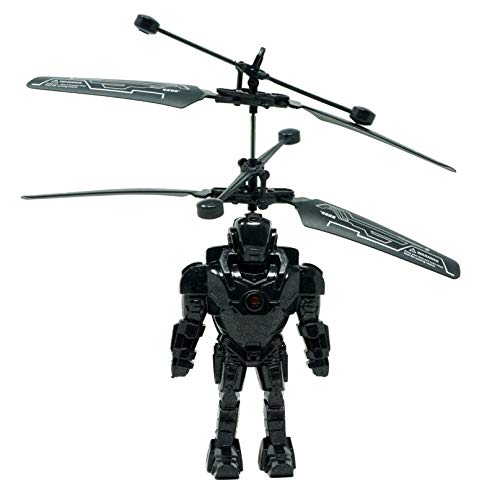 Panoware Robot Brigade Space Mini Drone Flying Helicopter Toy, Black