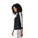 adidas Originals Women's 3 Stripes Long sleeve Tee, Black, L
