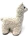 Inca Fashions - Felted Lifelike Alpaca Figure & Ornament, Handmade from 100% Alpaca Wool Yarn (White)
