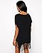 Wander Agio Womens Bohemia Printing Top Beach Bikini Cover-UPS Black,Onesize