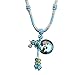TJ Beauty Aromatherapy Necklace Essential Oil Diffuser Pendant with Origin Cork Cover (Blue)
