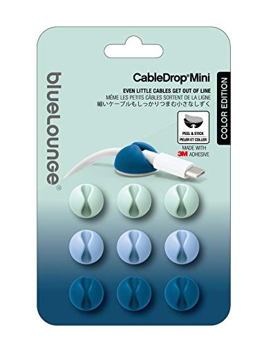 BlueloungeCableDrop Mini, 9pcs - Ombre Blue