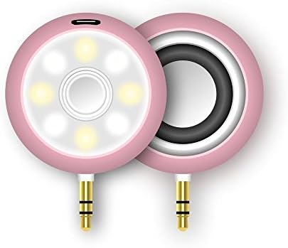 Camera light for phone,2 in 1 Selfie Spotlight with Wireless Portable Speaker,Rechargeable Mini Beauty Fill Light with speaker for Smartphone By PUNICOK.