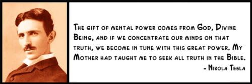 Citation De Mur Nikola Tesla Le Cadeau Du Puissance Mentale Est A Partir De Dieu La
