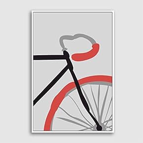 Framed Canvas Home Artwork Decoration Simple Stick Figure Canvas Wall Art for Living Room, Bedroom - 16x24 inches