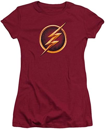 Juniors: The Flash - Chest Logo Juniors (Slim) T-Shirt Size L