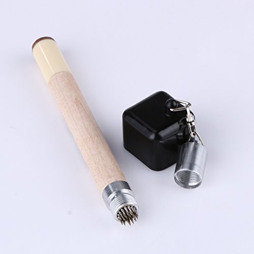Crazy-Store Billiard Accessories Pool Cue Tool Portable 2-in-1 Set Wooden Billiards Supply Pool Stick Tip Chalk Case Designed for Billiard Players