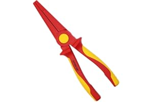 SFREYA F802709 1000V Insulated Needle-Nose Pliers 230mm, VDE GS Certified, ASTM F1505 IEC 60900, OSHA Compliant Electrical Pl